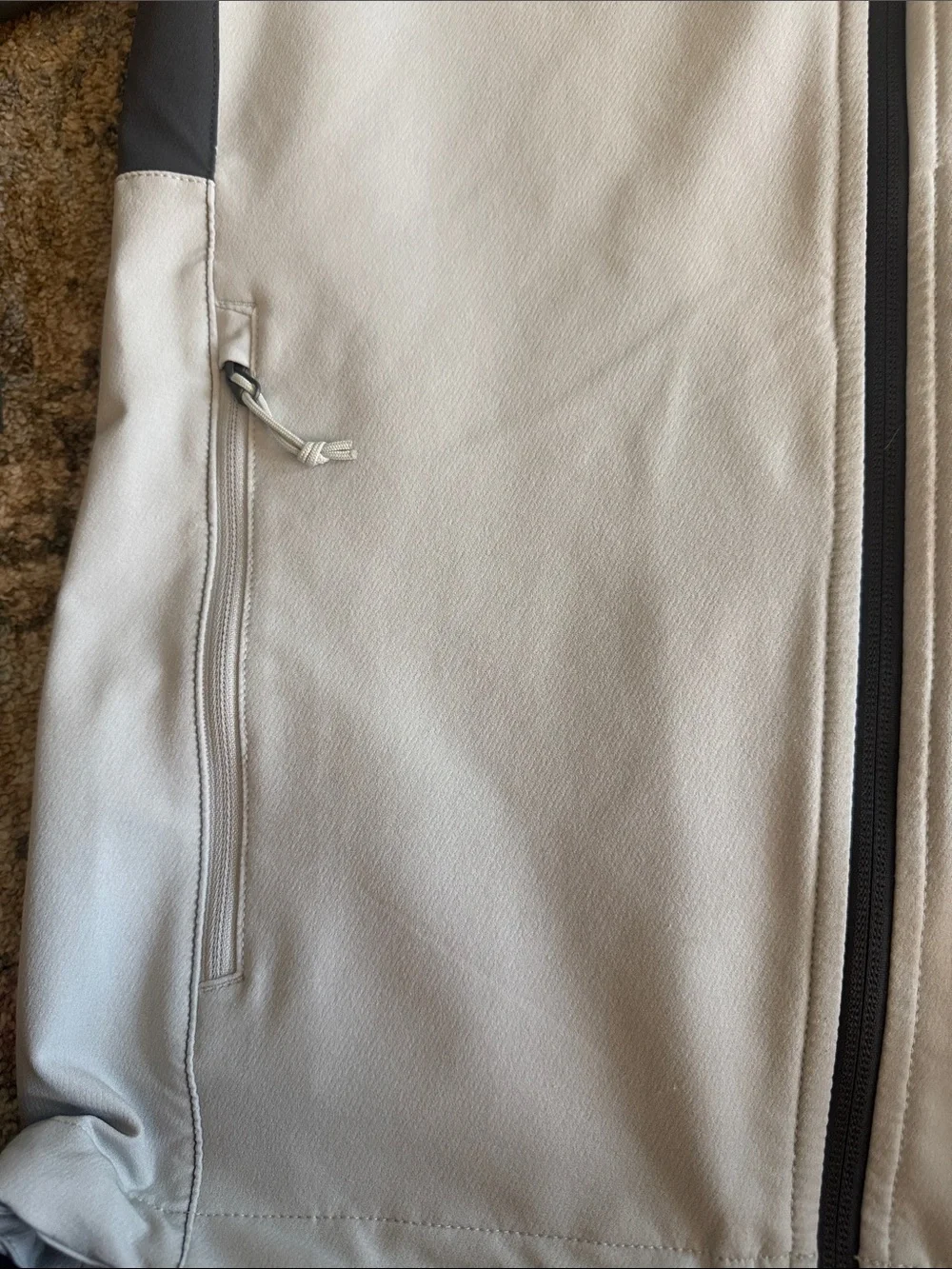 The North Face Men’s Hooded Two-Tone Softshell Jacket - Gray/Light Gray size S